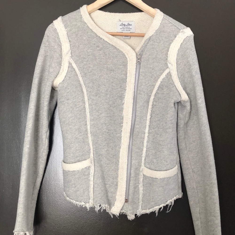 LUCKY BRAND knit blazer. Size M